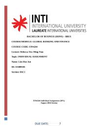 Global Banking And Finance Tutorial