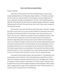 Econ Part 5 Jack Welch as a Social