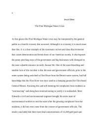 Flint Michigan Water Crisis
