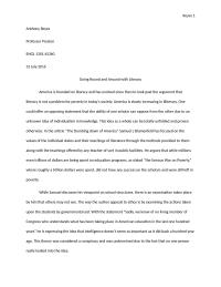 Anthonys Essay