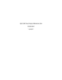 Milestone 1 QSO 300 Final Project