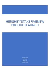 Hershey's Take Five New Product Launch