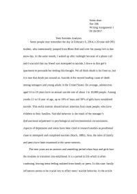 Teen Suicides Analysis
