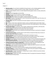 Macroeconomics Test 4Chapter 11