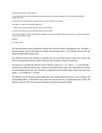 Real and Nominal Interest
