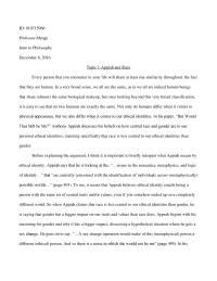 Philosophu Final: Topic 1-Appiah and Race