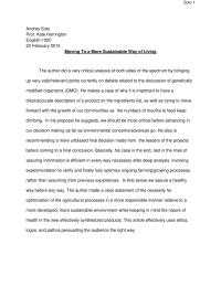 Moving To A More Sustainable Environment