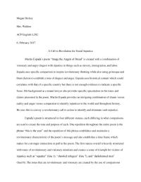 A Call To Revolution For Social Injustice