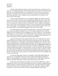 Narrative Essay Sara JimenezMr