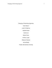 Changing of Advertising Agencies