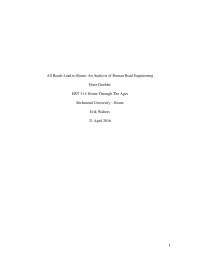 An Analysis Of Roman Road Engineering