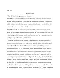 On Beowulf Motive
