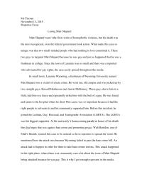 Losing Matt Shepard