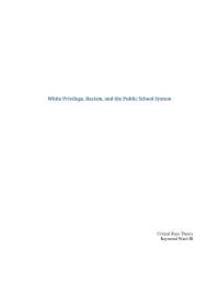 White Privilege, Racism, And The Public School System