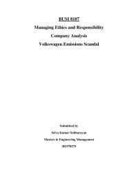 Volkswagen Diesel Scandal