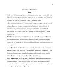 Introduction To Women Studies