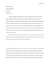 REL 3308 – Abortion