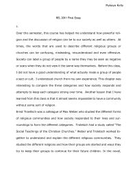 REL 2011 Final Essay