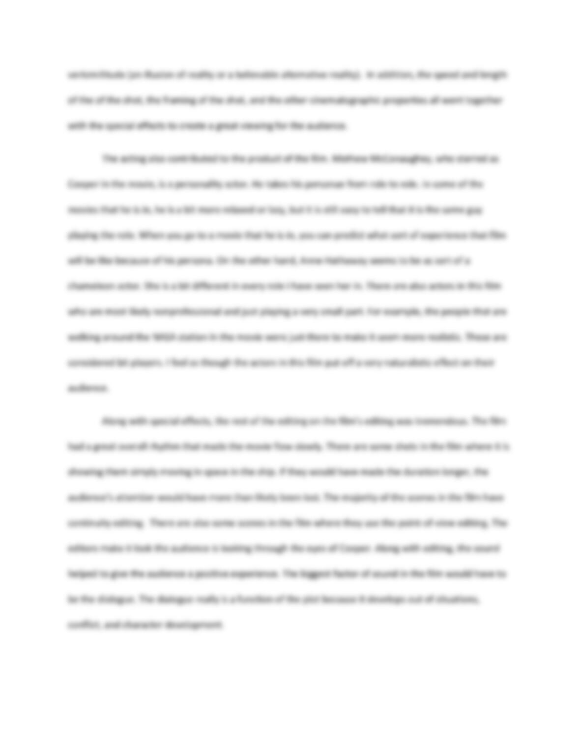 Film evaluation essay picture