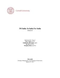 3m India: In India For India Analysis