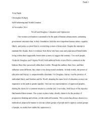 Woolf And Douglass: Education And Oppression