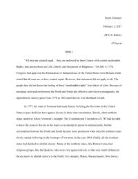 Slavery Dbq