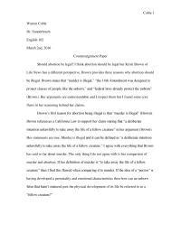 Abortion Counterargument