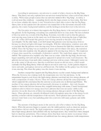 Evidence For Big Bang Theory