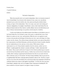 History Essay 11th Grade