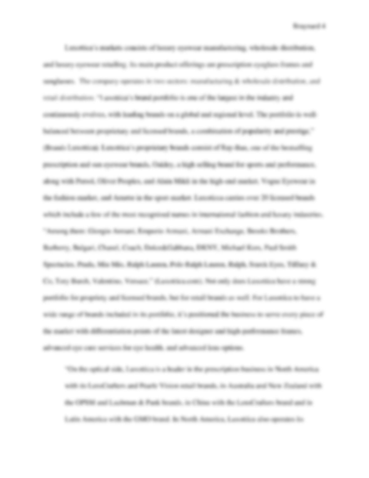 Luxottica history image