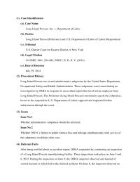Long Island Precast, Inc. V. Department Of Labor Case Brief