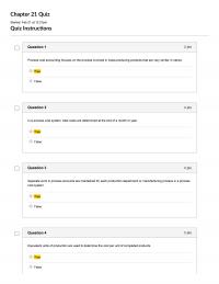 Quiz Chapter 21 Quiz Started Feb 21