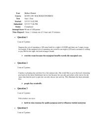 ECON 2301 MACROECONOMICS