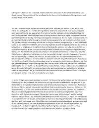 Buisness Lab Report 1 Describe the