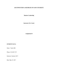 Business Leadership