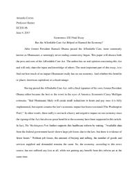 Ec 202 Sample Essay
