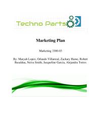 Marketing Plan – Techno Parts