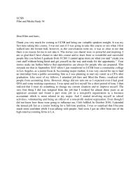 Film and Media Study 54 – Thank You Note