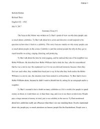 Summary Essay # 1