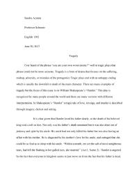 Hamlet Tragedy