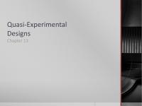 Quasi-Experimental Designs