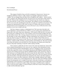 Environmental Forces Analysis for Amazon