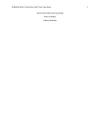 Community Credit Union Case Study