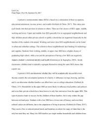 The Affect Of Socioeconomic Status On Access To Education Globally