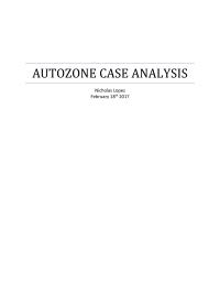Autozone Case Study