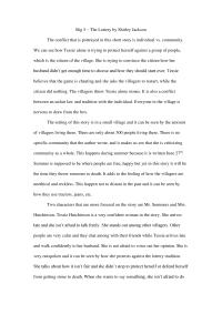 Big 5 The Lottery Short Story
