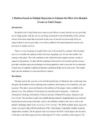 A Platform based on Multiple Regression to Estimate the Effect of in-Hospital Events on Total Charges