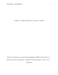 Strategic Review Walmart