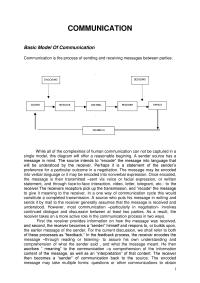 COMMUNICATION
