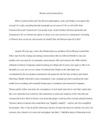 Thoreau And Commercialism